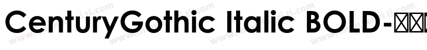 CenturyGothic Italic BOLD字体转换